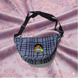 Bandolera TF cuadros azules...