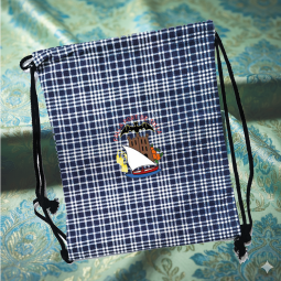 Mochila TF cuadros azules...