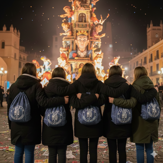 Mochila TF cuadros azules Hierbas