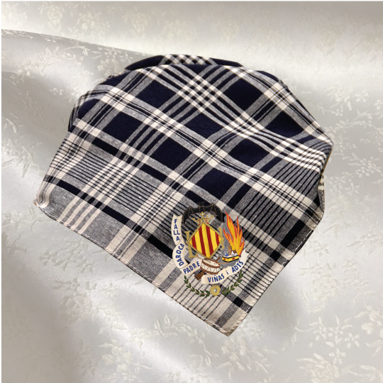 Pañuelo cuadros azules Hierbas